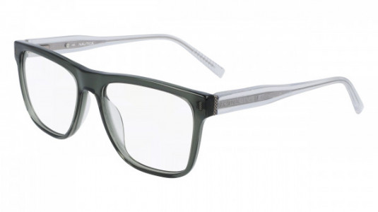 Nautica N8167 Eyeglasses, (325) OLIVE CRYSTAL