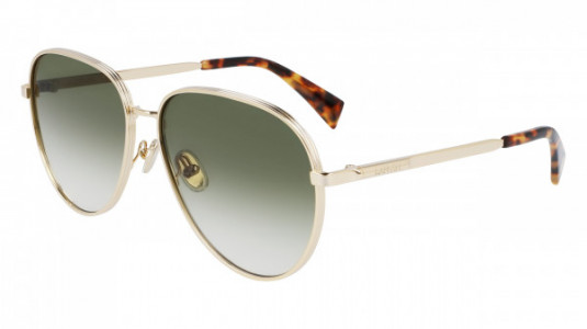 Lanvin LNV107S Sunglasses, (715) GOLD/GRADIENT GREEN