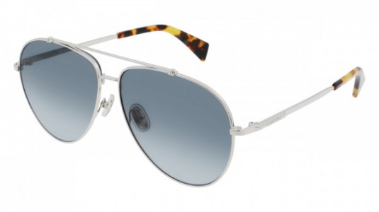Lanvin LNV113S Sunglasses, (035) SILVER/GRADIENT BLUE