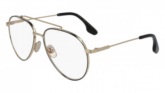 Victoria Beckham VB218 Eyeglasses, (011) BLACK GOLD