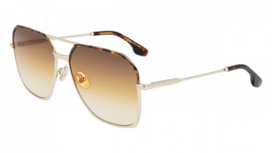 Victoria Beckham VB212S Sunglasses, (712) GOLD/BROWN ORANGE