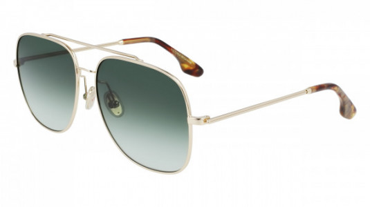 Victoria Beckham VB215S Sunglasses, (700) GOLD/KHAKI