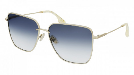 Victoria Beckham VB218S Sunglasses, (720) GOLD/BLUE