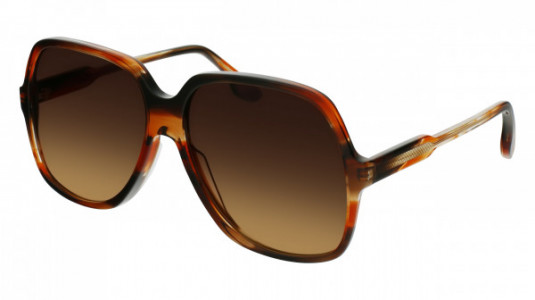 Victoria Beckham VB626S Sunglasses, (617) STRIPED/RED