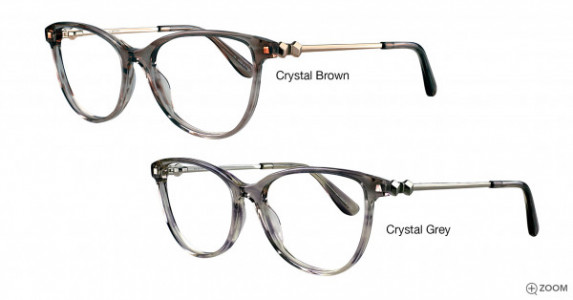 Bulova Paros Eyeglasses, Crystal Brown