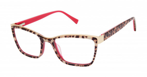gx by Gwen Stefani GX082 Eyeglasses, Glitter Leopard Print (MUL)