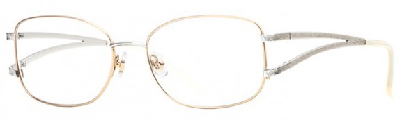 Laura Ashley Jasmine Eyeglasses, White Gold