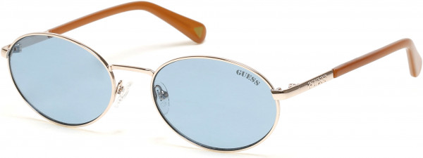 Guess GU8235 Sunglasses, 32V - Gold / Blue