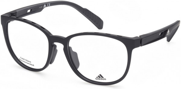 adidas SP5009 Eyeglasses, 002 - Matte Black
