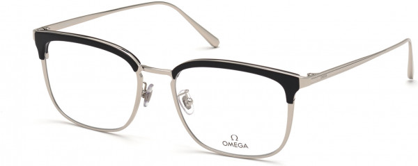 Omega OM5018-H Eyeglasses, 001 - Shiny Black