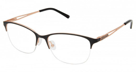 SuperFlex SF-1128T Eyeglasses, M100-BLACK ROSE GOLD