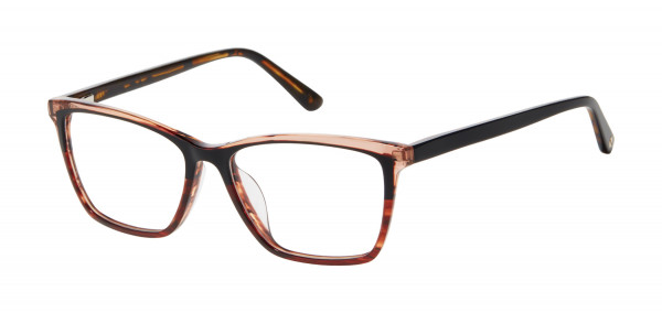 L.A.M.B. LAUF080 Eyeglasses, Black / Brown (BLK)