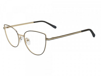 Café Boutique CB1078 Eyeglasses, C-3 Black/Yellow Gold