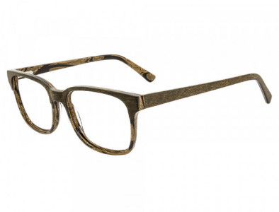 Club Level Designs CLD9302 Eyeglasses, C-1 Walnut