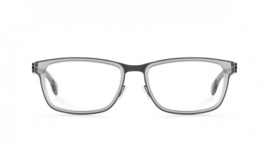 ic! berlin Ellner O. Eyeglasses, Gun-Metal-Sky-Grey