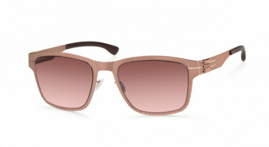 ic! berlin Hasenheide Grid Sunglasses, Shiny Copper