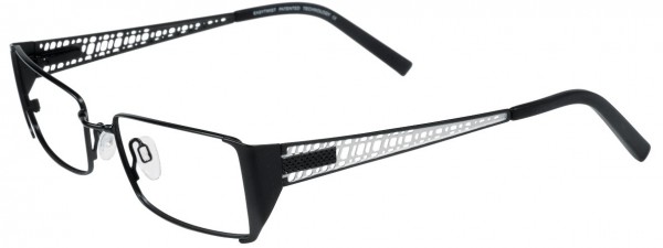 EasyTwist ET850 Eyeglasses, SATINBLACK/SILVER
