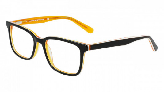 Marchon M-6502 Eyeglasses, (001) BLACK/ORANGE