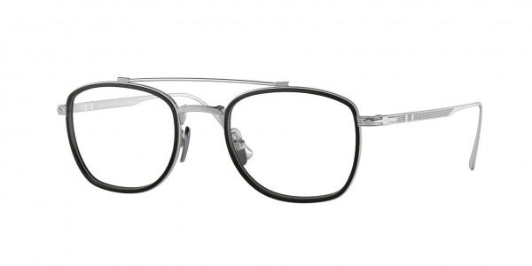 Persol PO5005VT Eyeglasses, 8006 SILVER/BLACK (MULTI)