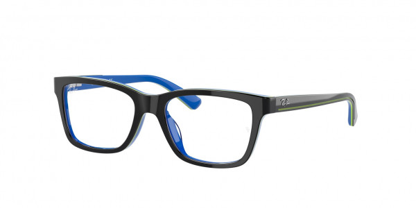 Ray-Ban Junior RY1536F Eyeglasses, 3600 DARK GREY ON BLUE