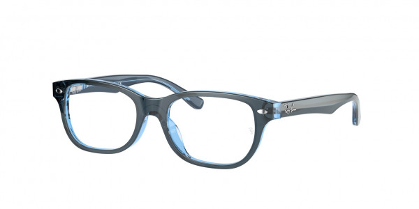 Ray-Ban Junior RY1555F Eyeglasses, 3667 BLUE ON BLUE FLUO (BLUE)