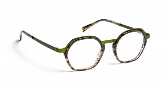 J.F. Rey CAILLOUX Eyeglasses, DEMI BLACK/KHAKI 8/12 M (0545)