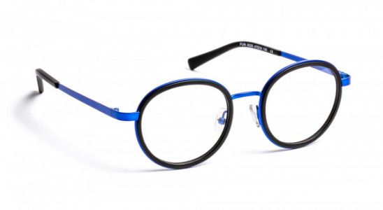 J.F. Rey FUN Eyeglasses, MATT BLACK/BLUE 12/16 BOY (0025)
