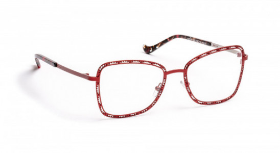 Boz by J.F. Rey LEILA Eyeglasses, RED CRIMSON / SILVER (3510)
