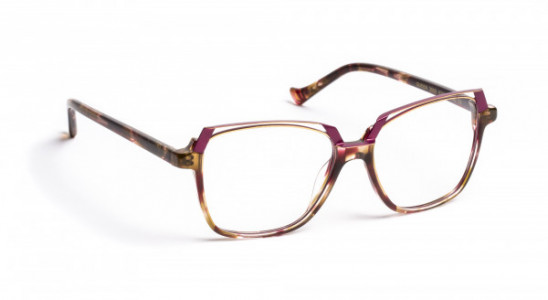VOLTE FACE QUEEN Eyeglasses, BURGUNDY/PLUM/SHINY GOLD (3550)