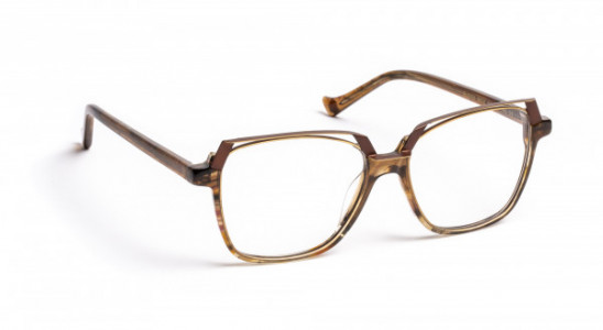 VOLTE FACE QUEEN Eyeglasses, BROWN/SHINY GOLD (9050)