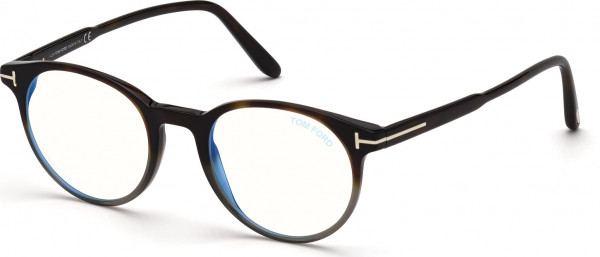 Tom Ford FT5695-B Eyeglasses, 056 - Havana/Gradient / Dark Havana