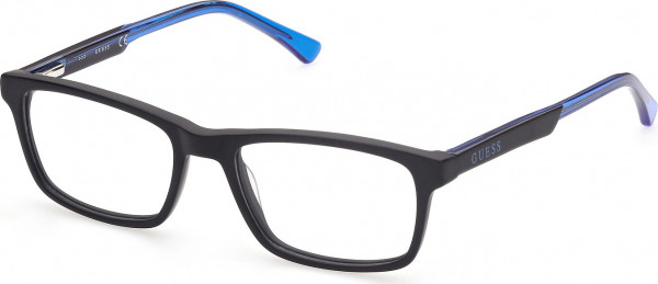 Guess GU9206 Eyeglasses, 002 - Shiny Black / Shiny Blue