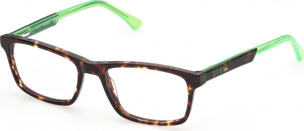 Guess GU9206 Eyeglasses, 052 - Dark Havana / Shiny Light Green