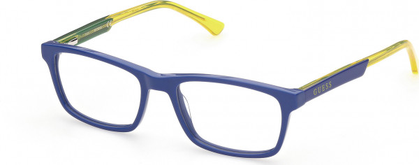 Guess GU9206 Eyeglasses, 090 - Shiny Blue / Shiny Light Yellow