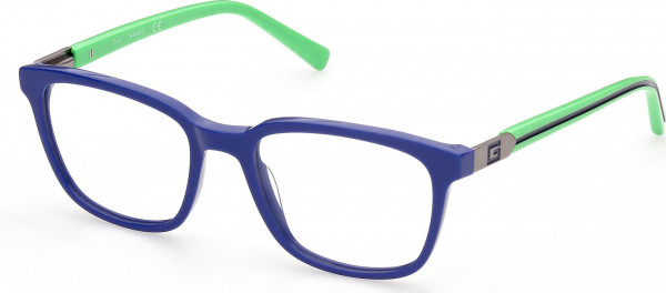 Guess GU9207 Eyeglasses, 090 - Shiny Blue / Shiny Light Green
