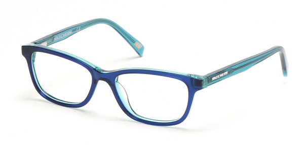 Skechers SE1660 Eyeglasses, 090 - Shiny Blue