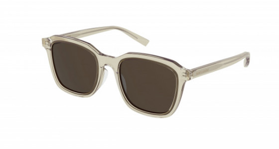 Saint Laurent SL 457 Sunglasses, 004 - YELLOW with BROWN lenses