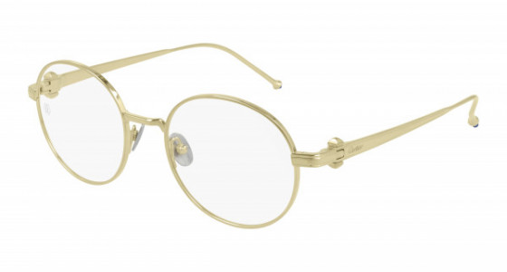 Cartier CT0293O Eyeglasses, 001 - GOLD with TRANSPARENT lenses