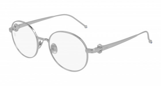 Cartier CT0293O Eyeglasses, 002 - SILVER with TRANSPARENT lenses