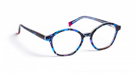 J.F. Rey MIMI Eyeglasses, FLOWER BLUE/PLUM 6/8 GIRL (2575)