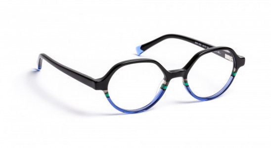 J.F. Rey BAM Eyeglasses, BLACK/BLUE 4/6 BOY (0025)