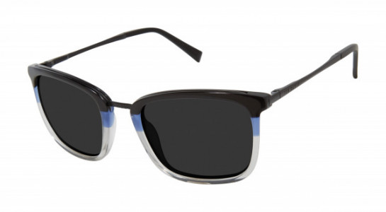 Ted Baker TBM065 Sunglasses, Black Blue Crystal (BLK)