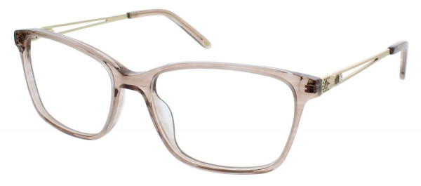 Jessica McClintock JMC 4326 Eyeglasses, Brown Horn