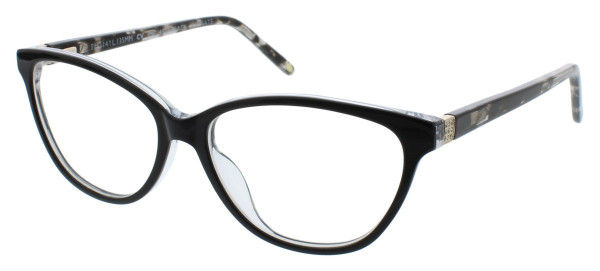 Jessica McClintock JMC 4327 Eyeglasses, Black Laminate