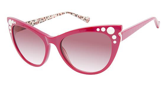 Betsey Johnson TOP IT OFF Sunglasses, Red