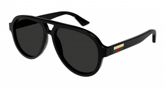 Gucci GG0767S Sunglasses, 005 - BLACK with GREY polarized lenses