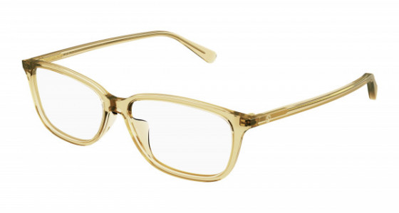 Gucci GG0757OA Eyeglasses, 004 - BROWN with TRANSPARENT lenses