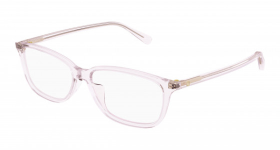 Gucci GG0757OA Eyeglasses, 005 - PINK with TRANSPARENT lenses
