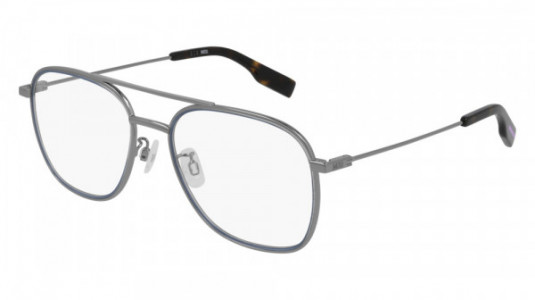 McQ MQ0315O Eyeglasses, 002 - GUNMETAL with TRANSPARENT lenses