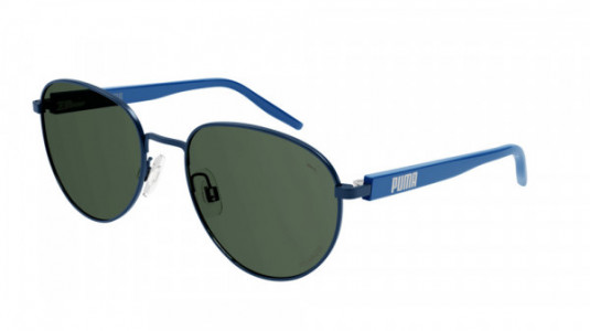 Puma PJ0041S Sunglasses, 006 - BLUE with GREEN polarized lenses